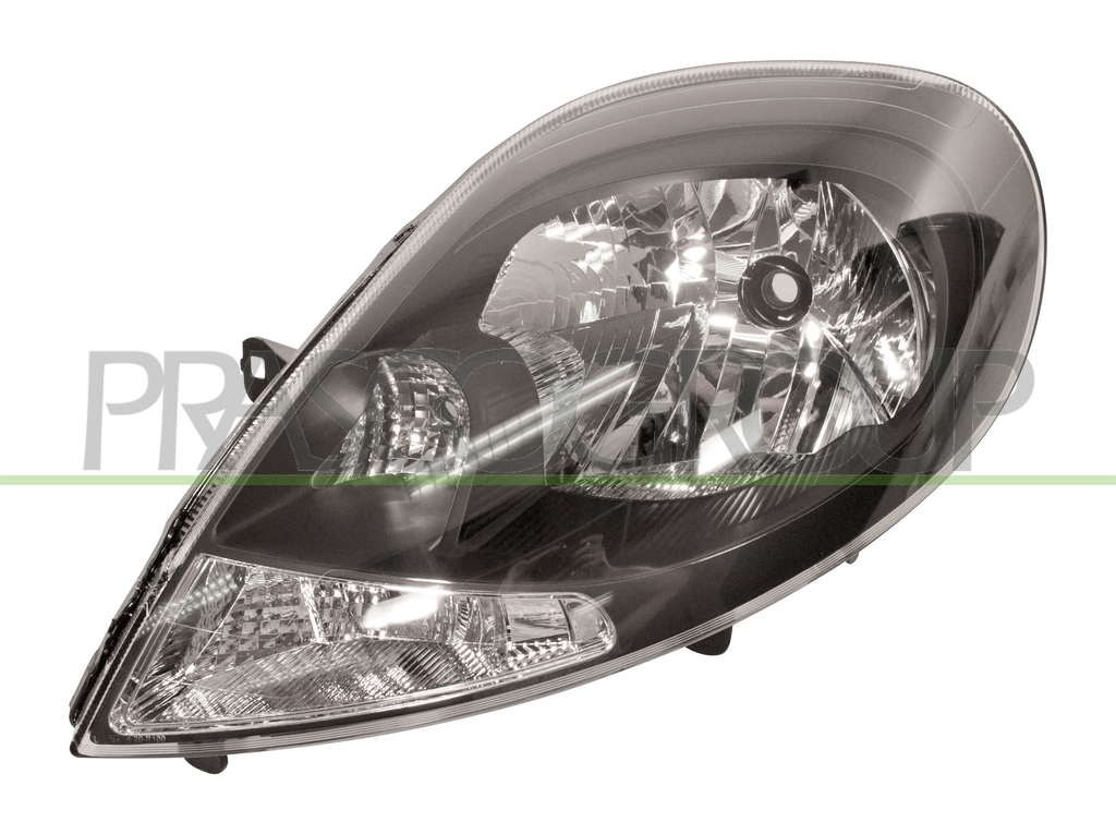 HEADLAMP LEFT H4 ELECTRIC-WITH MOTOR-BLACK