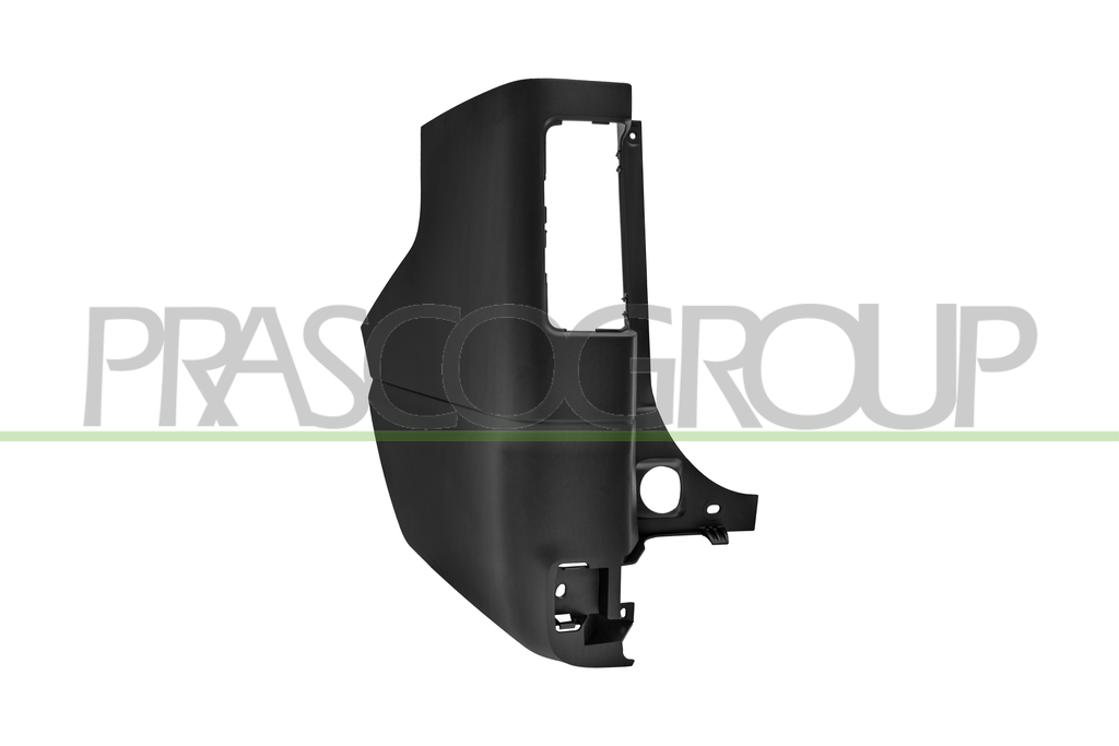 REAR BUMPER END CUP LEFT-BLACK-TEXTURED FINISH