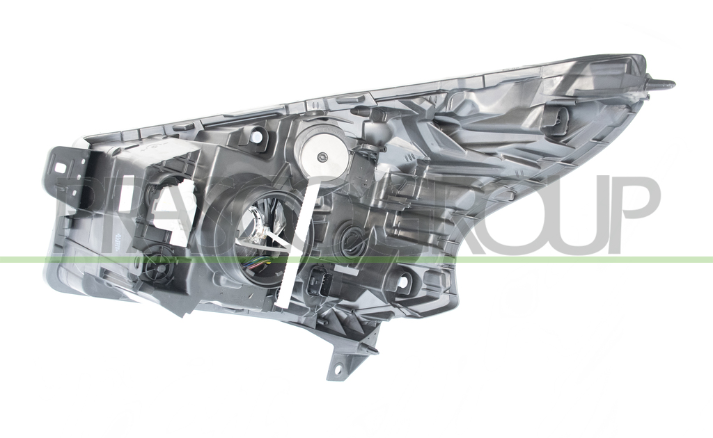 HEADLAMP RIGHT H4 ELECTRIC-WITH MOTOR-WITH DAY RUNNING LIGHT-LED