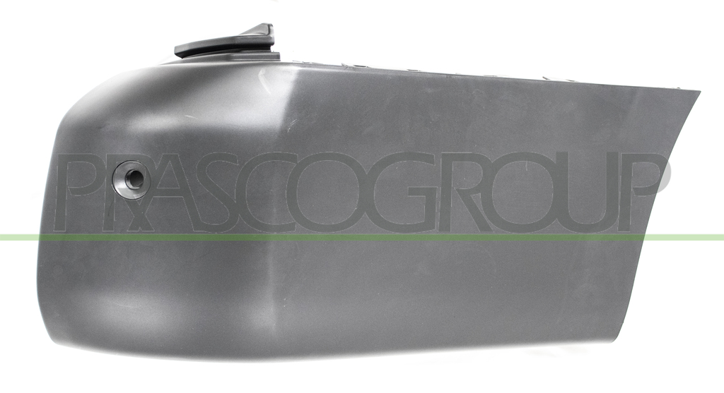 REAR BUMPER END CUP RIGHT-BLACK-TEXTURED FINISH-WITH PARK ASSIST HOLE+SENSOR HOLDERS-LONG WHEEL BASE