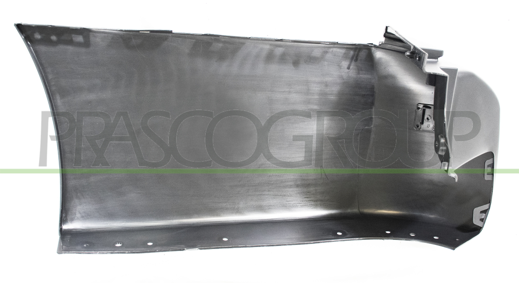 REAR BUMPER END CUP RIGHT-BLACK-TEXTURED FINISH-WITH PARK ASSIST HOLE+SENSOR HOLDERS-LONG WHEEL BASE