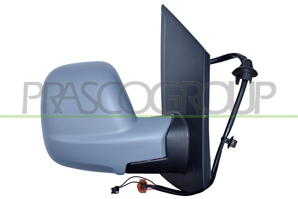 DOOR MIRROR RIGHT-ELECTRIC-PRIMED-HEATED-FOLDABLE-WITH SENSOR-WITH BLIS-CONVEX-11 PINS