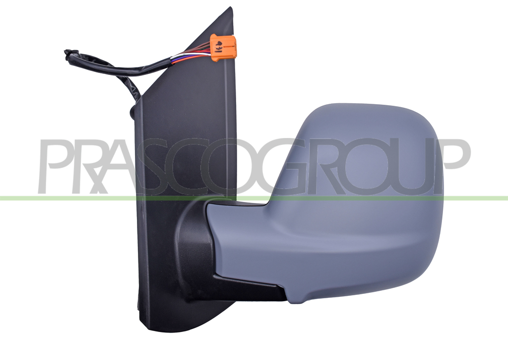 DOOR MIRROR LEFT-ELECTRIC-PRIMED-HEATED-FOLDABLE-WITH BLIS-CONVEX-9 PINS