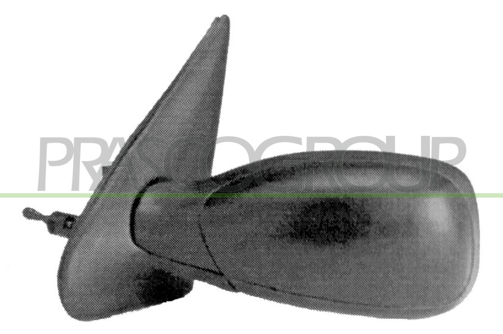 RETROVISEUR GAUCHE MECANIQUE-NOIR-CONVEX/CHROME'