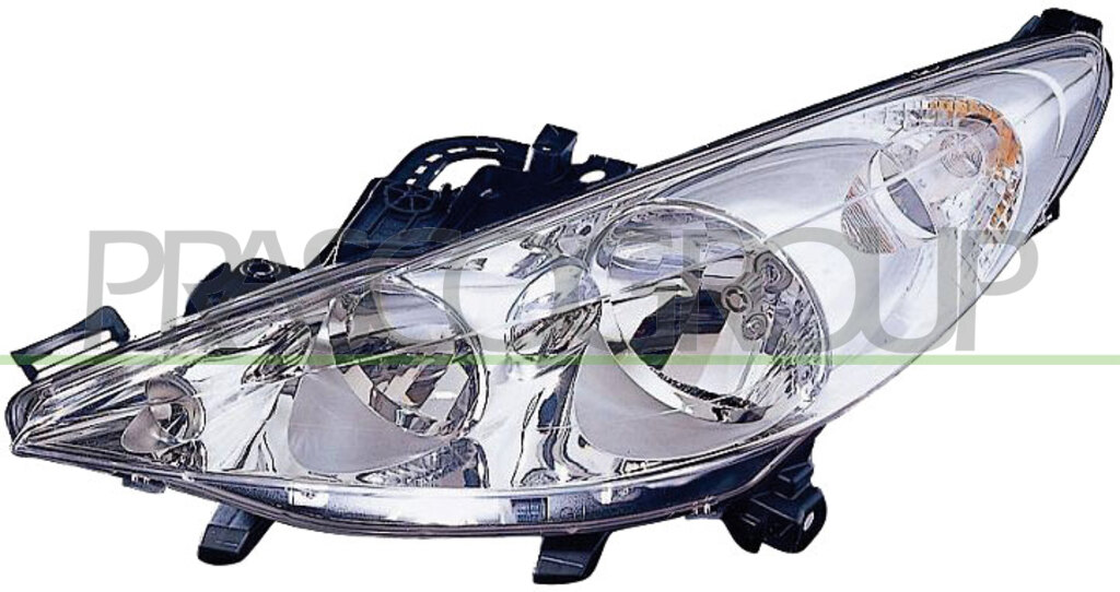 SCHEINWERFER LINKS-H1+H7-MIT LWR-MIT MOTOR