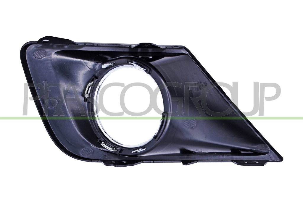 GRILLE GAUCHE NOIRE DE PARE-CHOCS-AVEC CADRE CHROME'