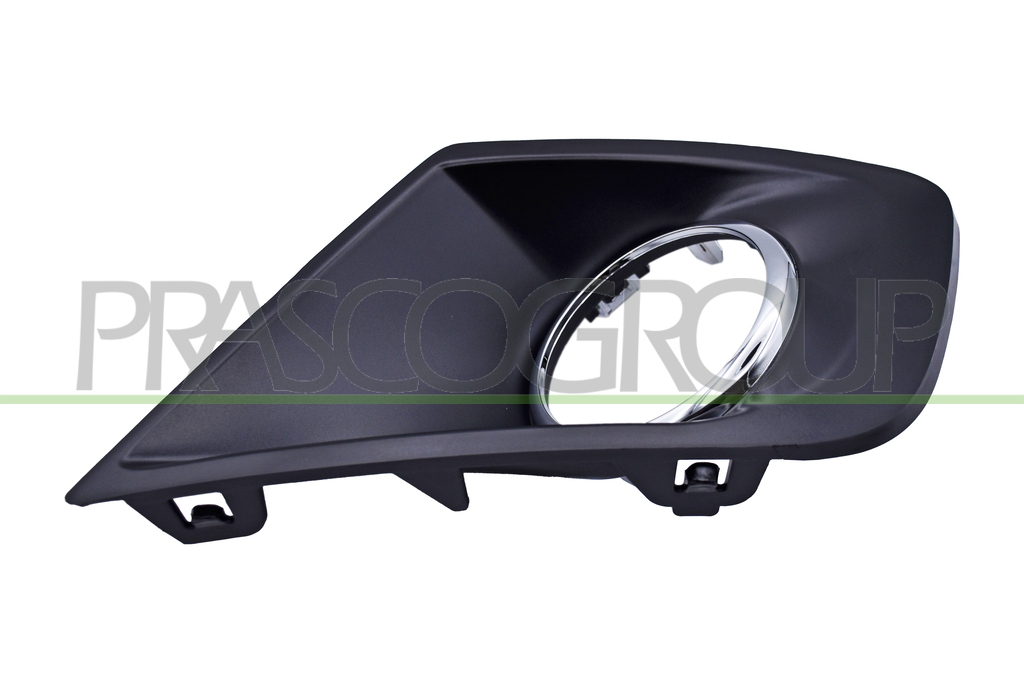 GRILLE GAUCHE NOIRE DE PARE-CHOCS-AVEC CADRE CHROME'