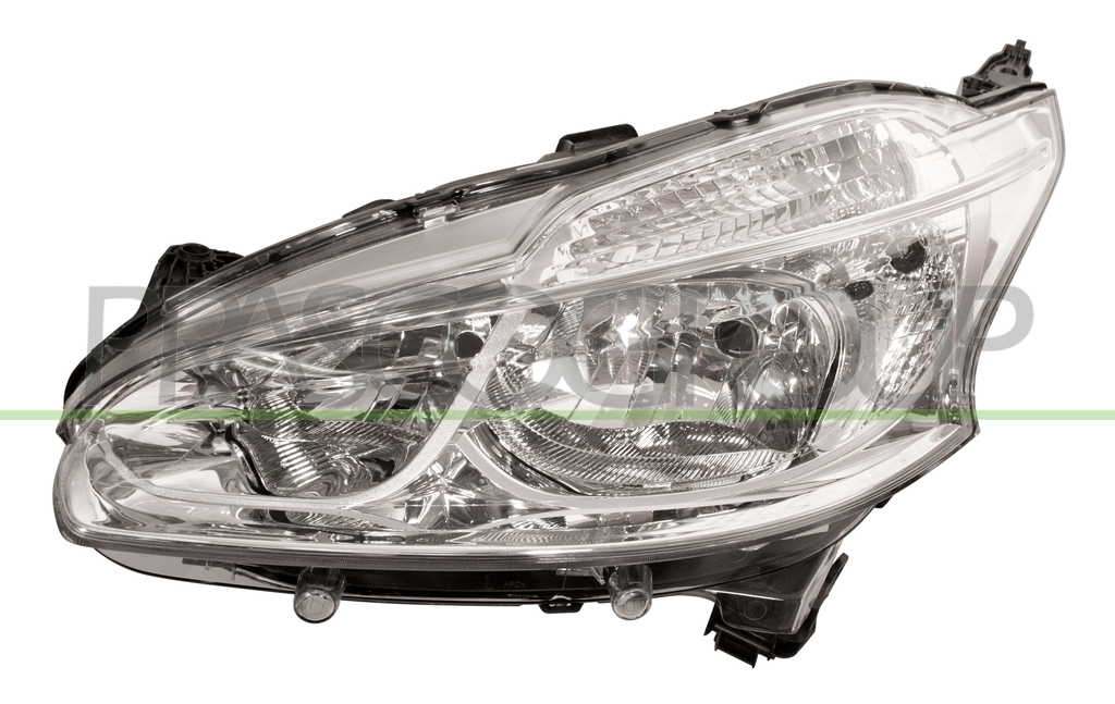 HEADLAMP LEFT H7+H7 ELECTRIC-WITH MOTOR