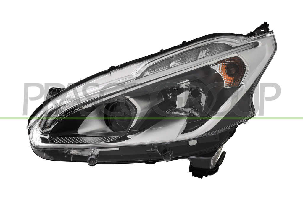 SCHEINWERFER LINKS H7+H7+PY21W-OHNE LWR-MIT MOTOR-MIT TAGFAHRLICHT-SCHWARZ-LED