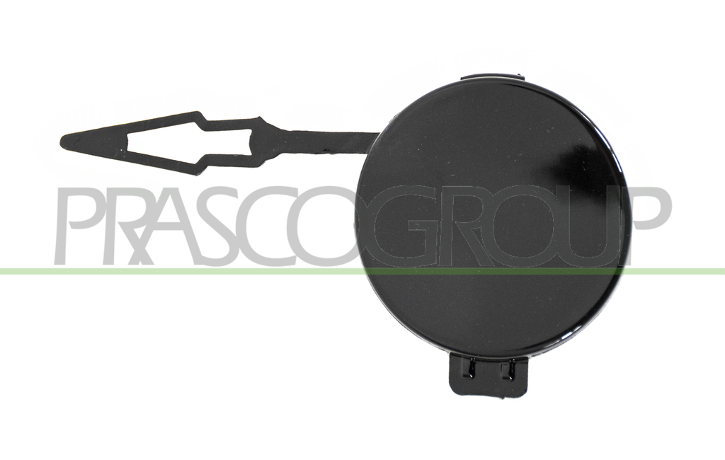 REAR TOW HOOK COVER GLOSS/BLACK