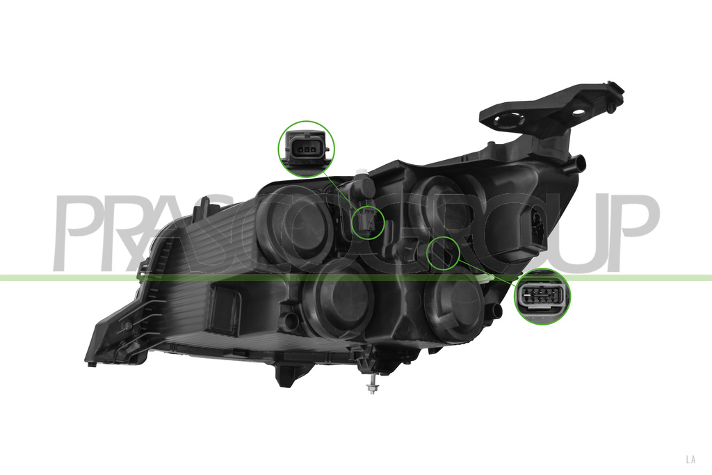 PROIETTORE DESTRO H9+H18-ELETTRICO-CON MOTORE-CON LUCE DIURNA-VERSIONE VALEO