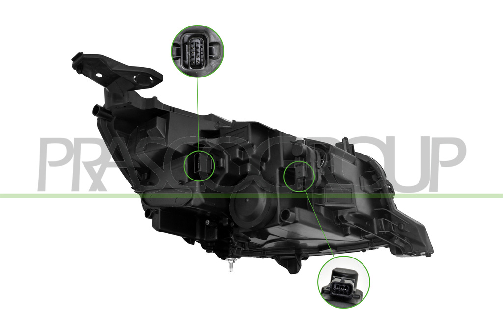 HEADLAMP LEFT-ELECTRIC-WITH MOTOR-LED