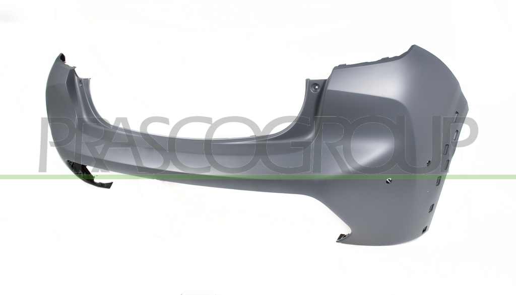 PARACHOQUES TRASERO-IMPRIMADO CON AGUJEROS SENSORES Y ASISTENTE+SOPORTES-CON MARCO CAMARA-CON AGUJEROS CERCOS ALETA