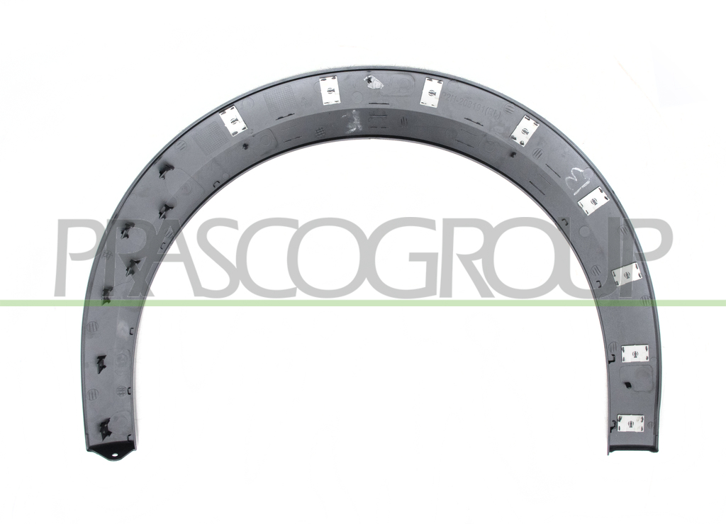 RADLAUFLEISTE HINTEN LINKS-SCHWARZ-GLAENZEND