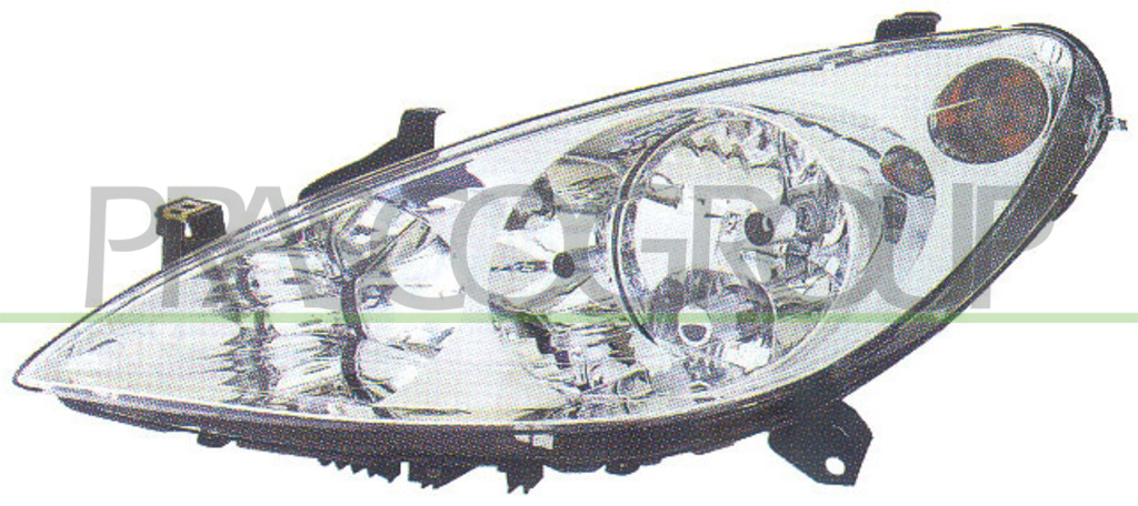 PROIETTORE DESTRO H7+H1+H1-ELETTRICO-SENZA MOTORE-VERSIONE VALEO