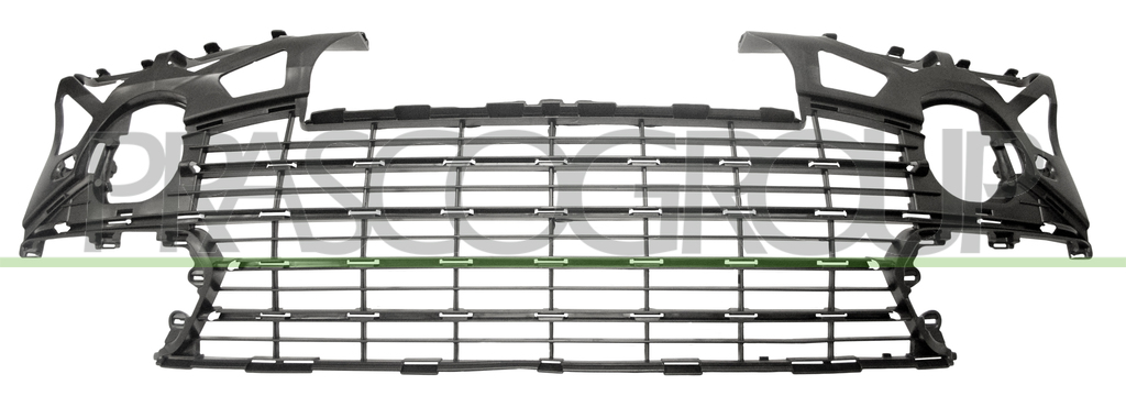 FRONT BUMPER GRILLE-CENTRE-BLACK-WITH MOLDING HOLES