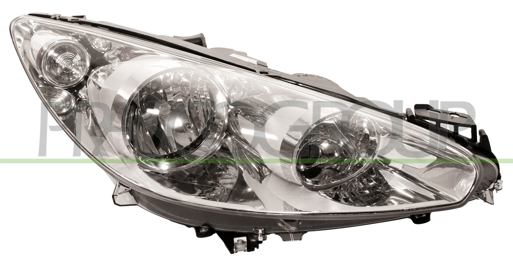 HEADLAMP RIGHT H1+H7 ELECTRIC-WITH MOTOR