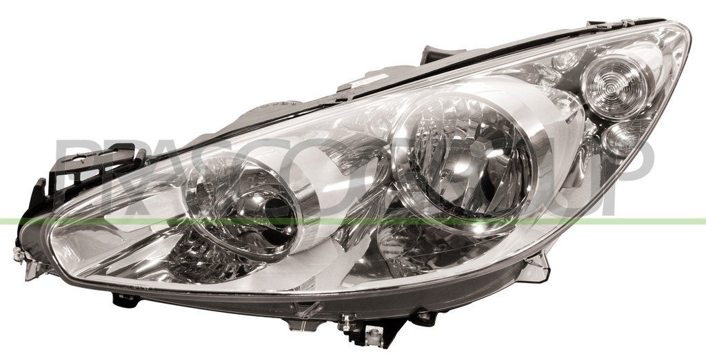 HEADLAMP LEFT H1+H7 ELECTRIC-WITH MOTOR