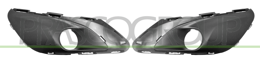 FRONT BUMPER GRILLE SET-WITH FOG LAMP HOLES (RIGHT+LEFT) WITH MOLDING HOLES MOD. ALLURE