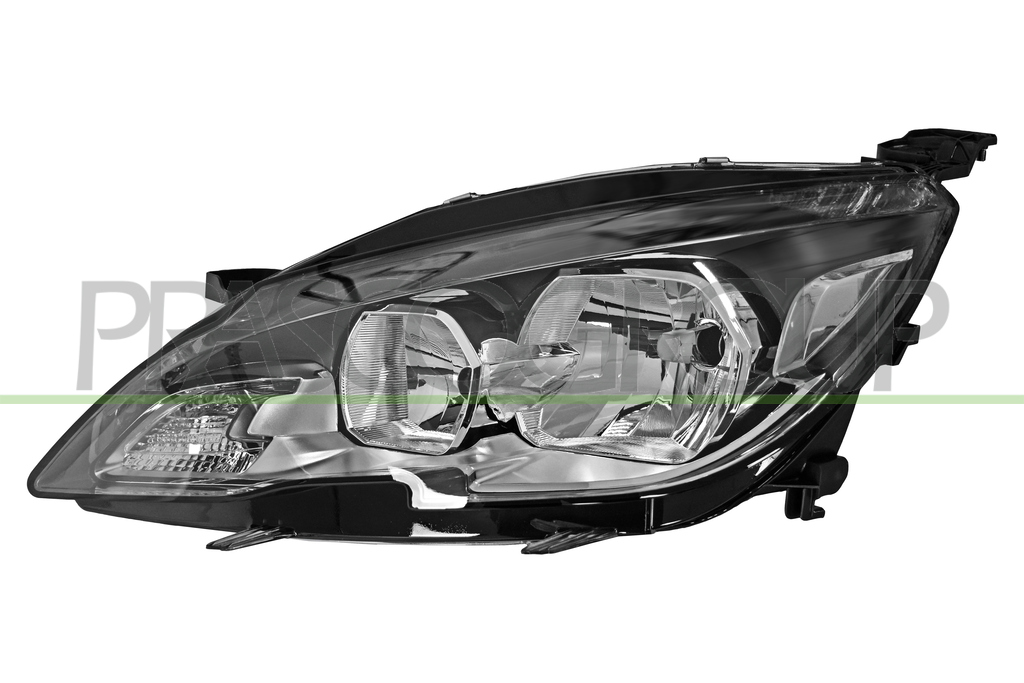 HEADLAMP LEFT H7+HB3 ELECTRIC-WITH MOTOR-BLACK