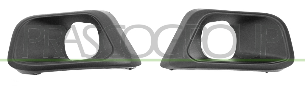 FRONT BUMPER MOLDING SET-WITH FOG LAMP HOLES (RIGHT+LEFT)