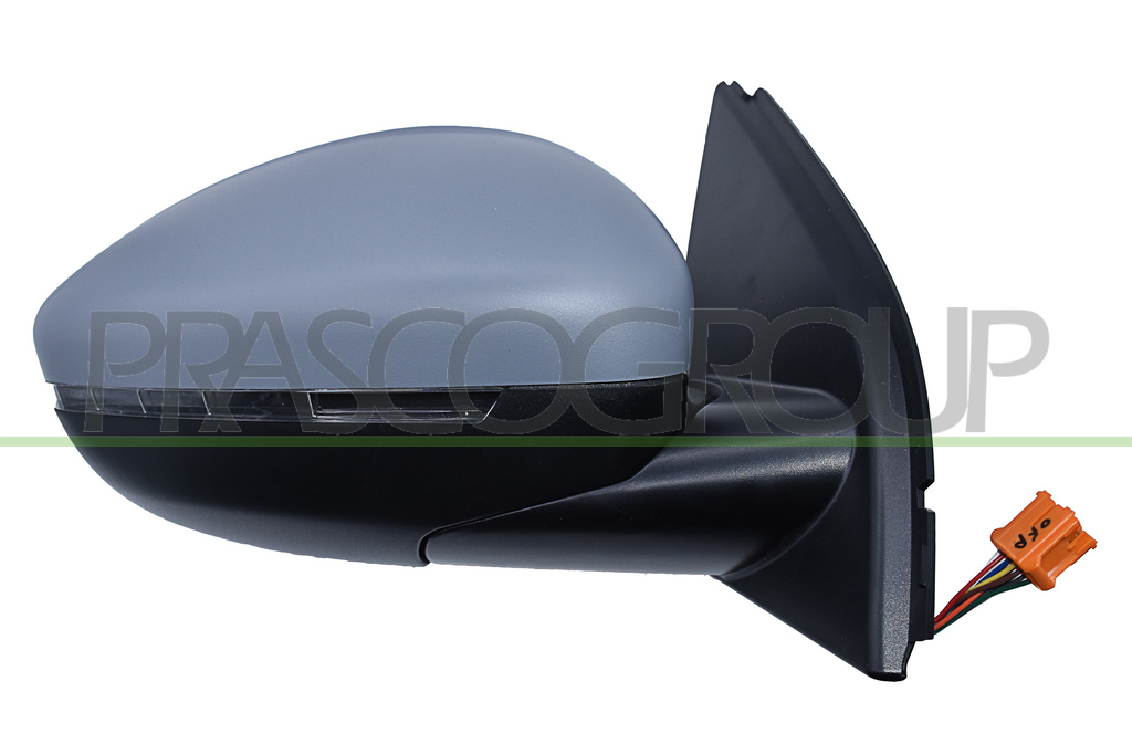 DOOR MIRROR RIGHT-ELECTRIC-PRIMED-HEATED-FOLDABLE-WITH LAMP-WITH SENSOR-WITH AMBIENT LIGHT-CONVEX-11 PINS