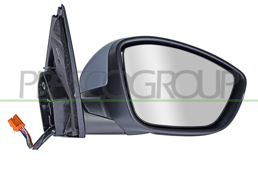 DOOR MIRROR RIGHT-ELECTRIC-PRIMED-HEATED-FOLDABLE-WITH LAMP-WITH SENSOR-WITH AMBIENT LIGHT-CONVEX-11 PINS