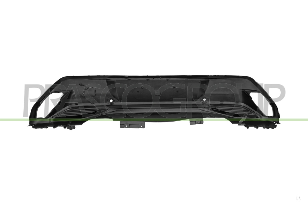 SPOILER PARAURTI POSTERIORE-NERO-GOFFRATO-CON FORI PDC