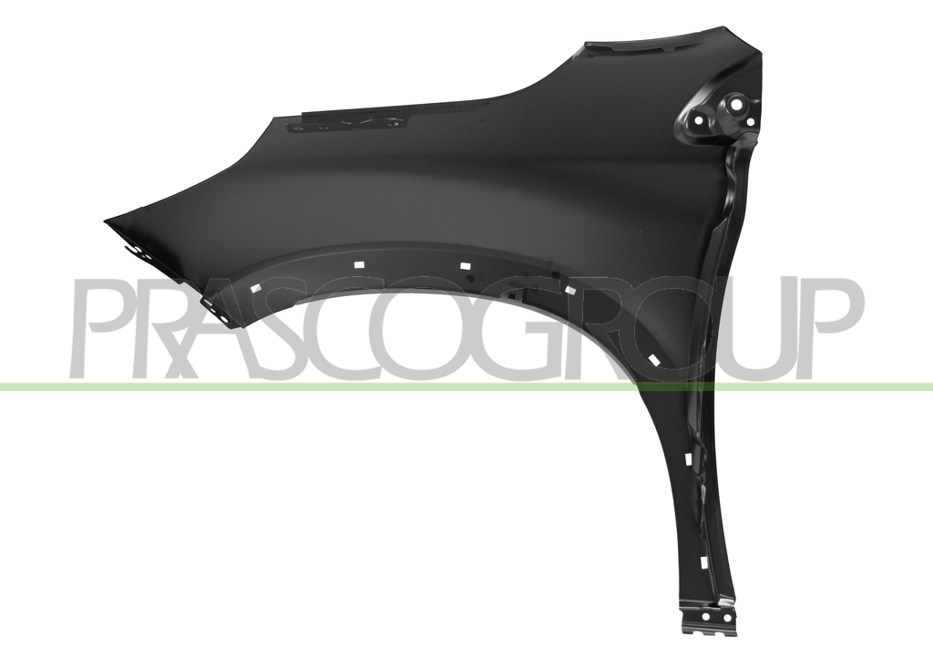 FRONT FENDER RIGHT-WITH WING EXTENSION HOLES