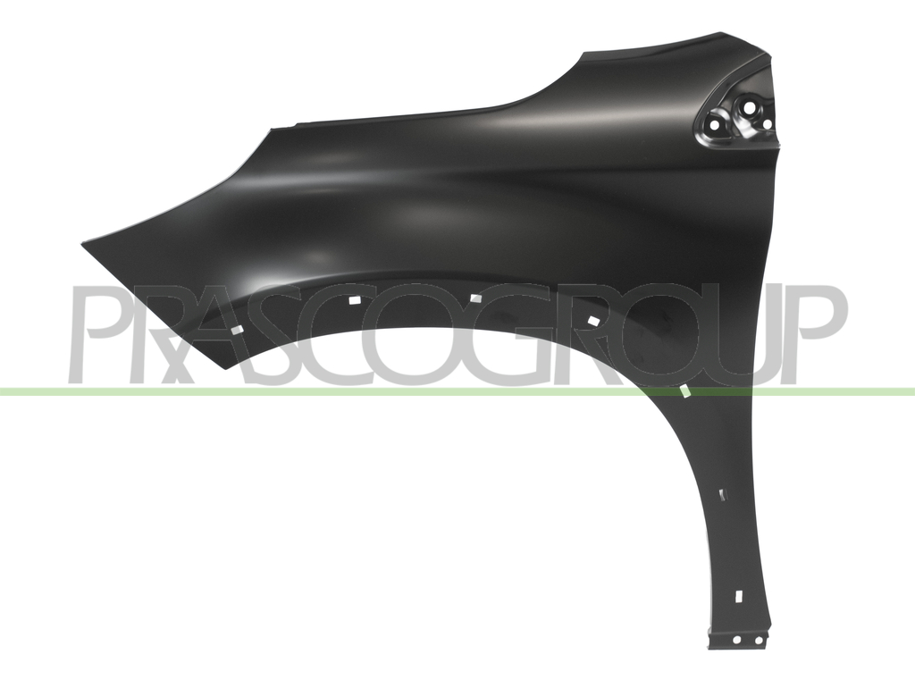 FRONT FENDER LEFT-WITH WING EXTENSION HOLES