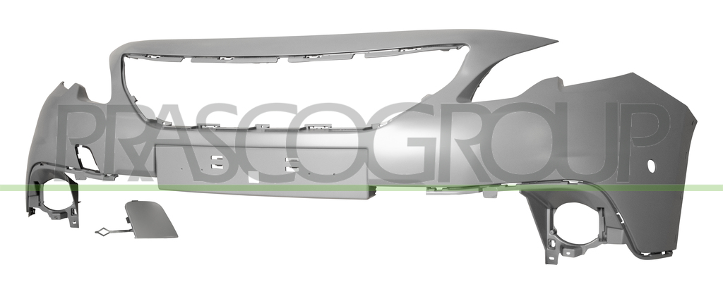 FRONT BUMPER-PRIMED-WITH MOLDING HOLES-WITH PDC MOD. OFF-ROAD