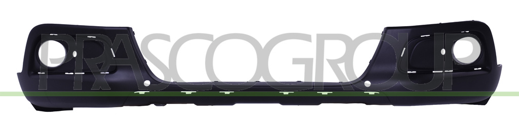 FRONT BUMPER-LOWER-BLACK-TEXTURED FINISH-WITH FOG LAMP HOLES-WITH PDC-WITH FRAME HOLES-WITH CENTRE MOLDING HOLES