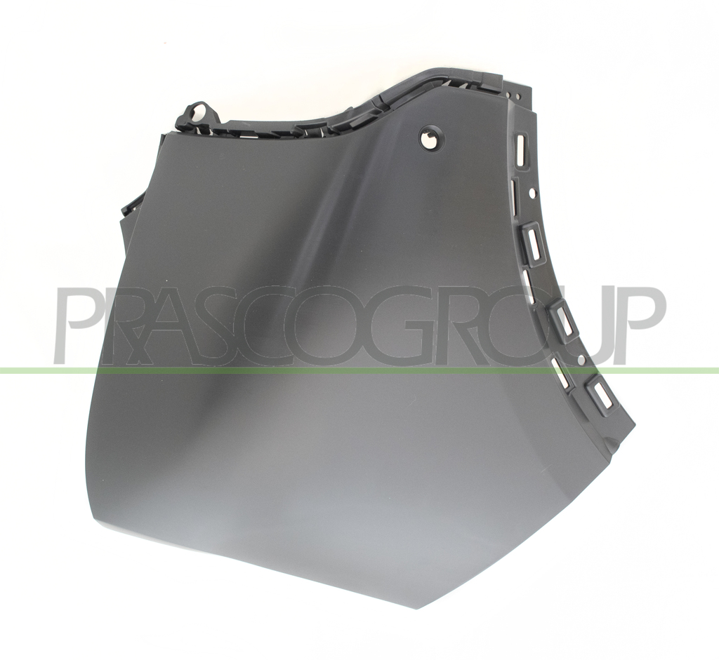 FRONT BUMPER END CUP-LEFT-PRIMED-WITH PARK ASSIST HOLE+SENSOR HOLDERS