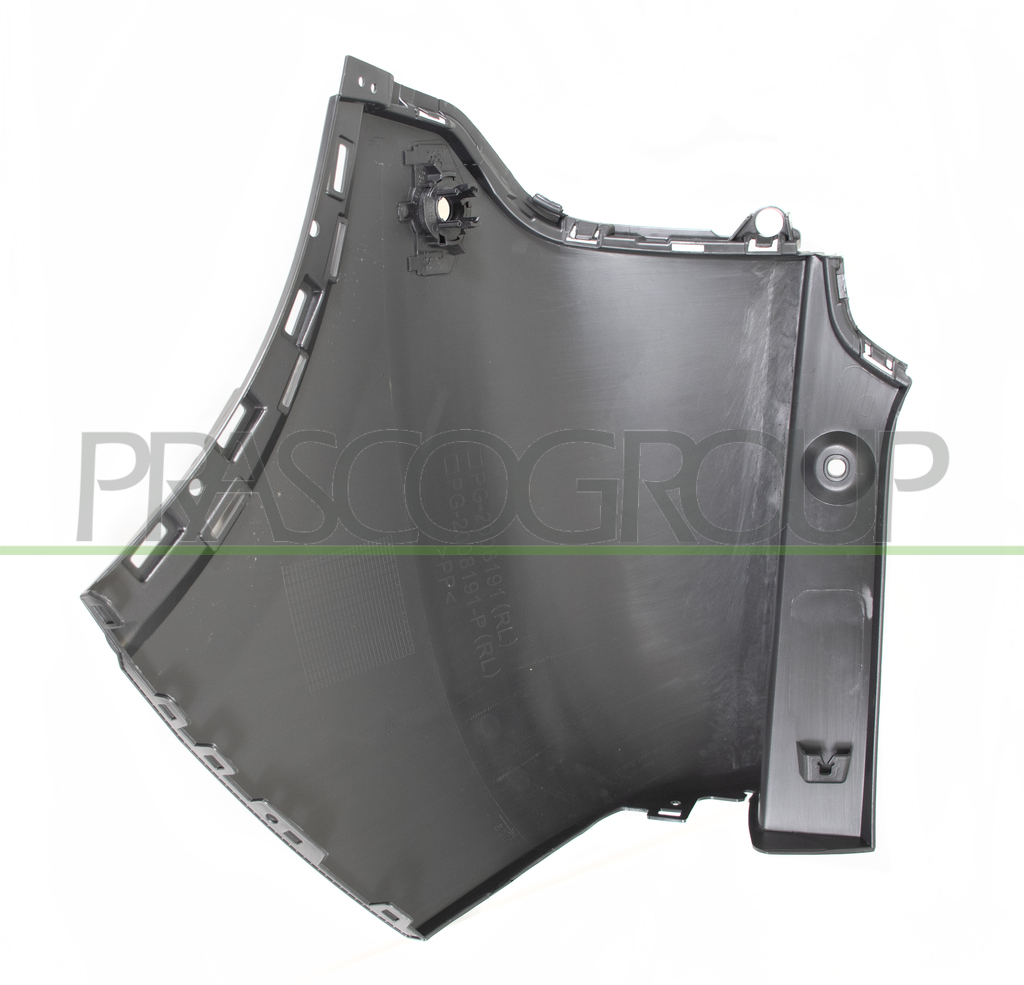 FRONT BUMPER END CUP-LEFT-PRIMED-WITH PARK ASSIST HOLE+SENSOR HOLDERS