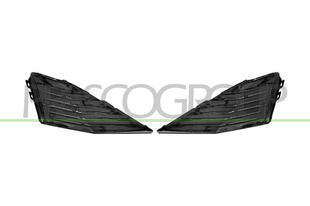 SET OF GRILLE MOLDINGS-WITHOUT PRIMER-(RIGHT+LEFT)