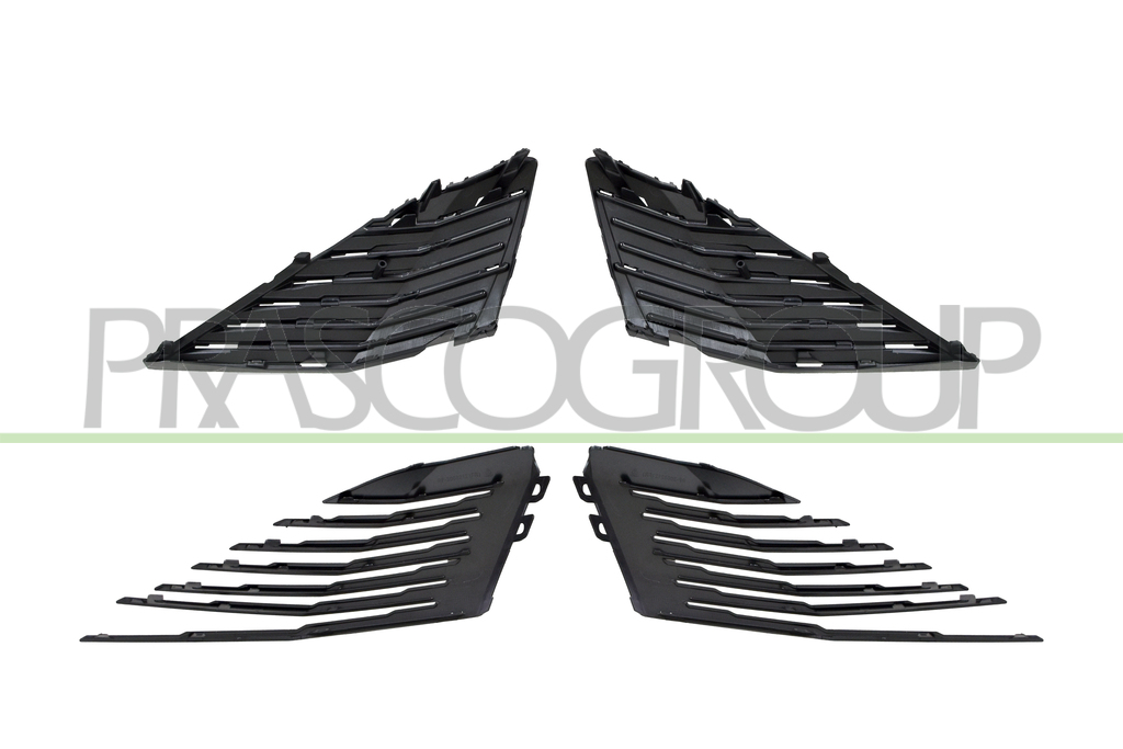 SET OF GRILLE MOLDINGS-WITHOUT PRIMER-(RIGHT+LEFT)