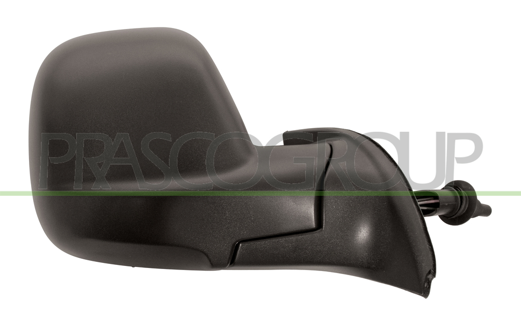 DOOR MIRROR RIGHT-CABLE-BLACK-WITH SENSOR-CONVEX-CHROME