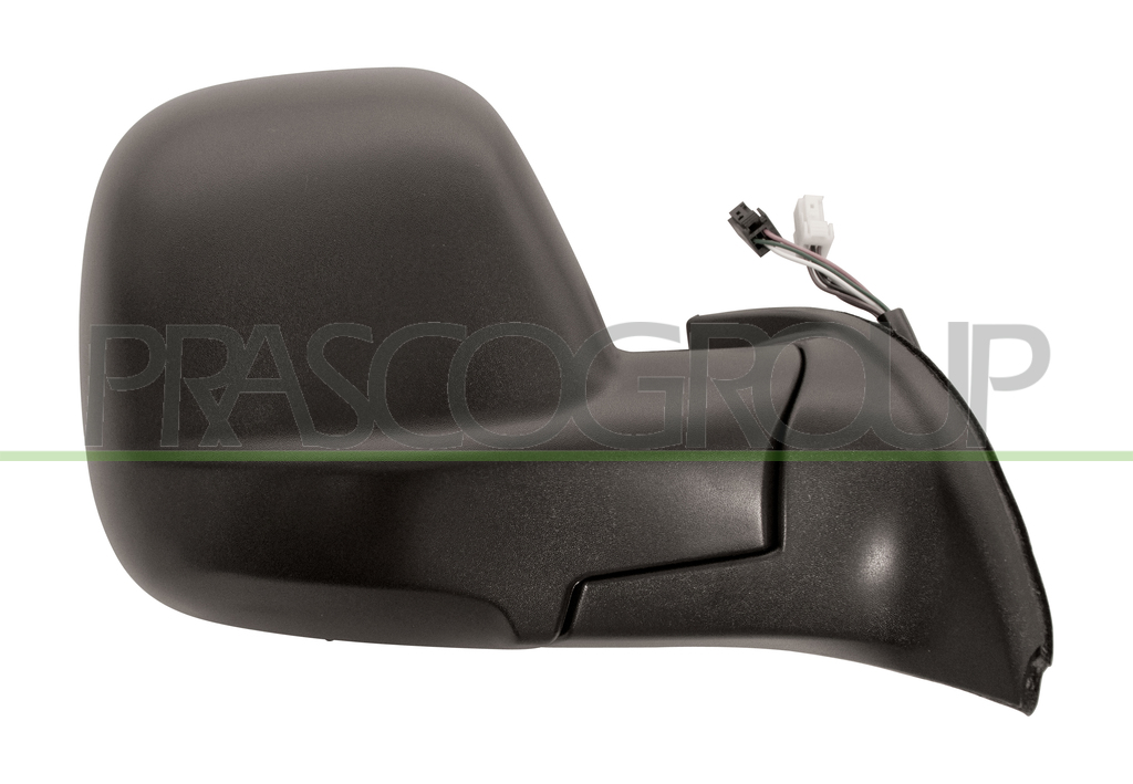 DOOR MIRROR RIGHT-ELECTRIC-BLACK-HEATED-CONVEX-CHROME