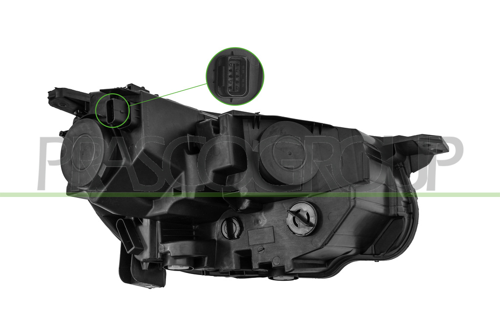 PROIETTORE SINISTRO H7+H1-ELETTRICO-CON MOTORE
