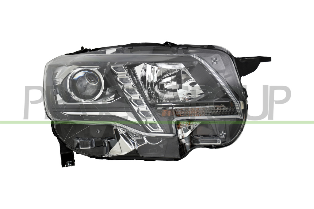 HEADLAMP RIGHT H7+H1-ELECTRIC-WITH MOTOR-WITH DAY RUNNING LIGHT-LED