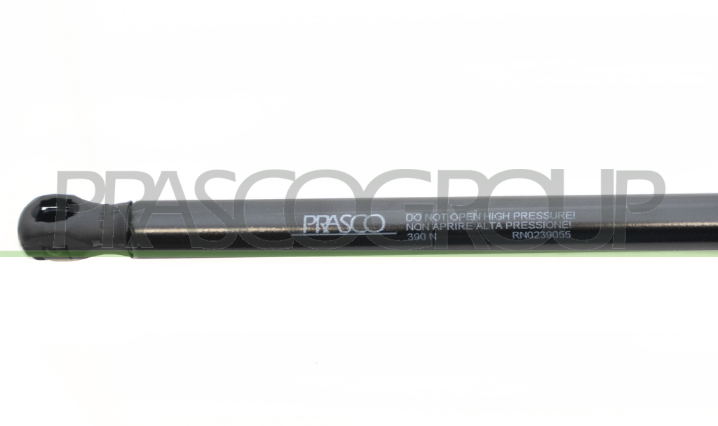 TAILGATE GAS SPRING RIGHT/LEFT - 390 N - L 474 mm - S 190 mm - Ø 18 mm - Ø 8 mm