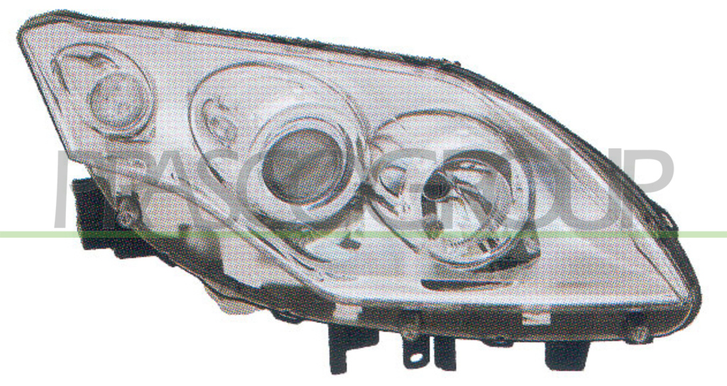 SCHEINWERFER RECHTS-H7+H7-MIT LWR-OHNE MOTOR