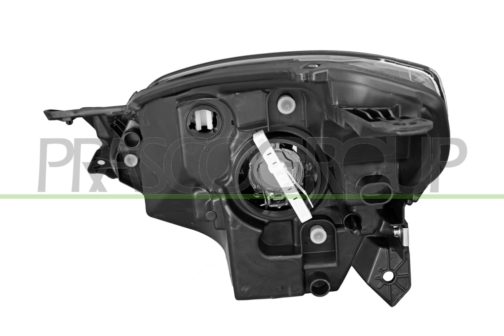 HEADLAMP RIGHT H4 ELECTRIC-WITHOUT MOTOR-BLACK