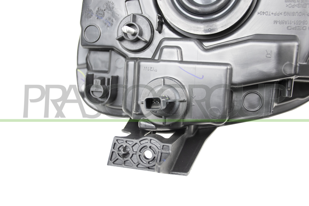 HEADLAMP RIGHT H4 ELECTRIC-WITHOUT MOTOR