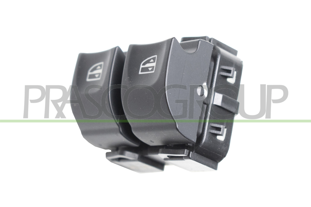 TASTFELD FENSTERHEBER TUER VORNE LINKS-SCHWARZ-2 SCHALTER-MIT ANTI-QUETSCH-FUNKTION-7 PINS