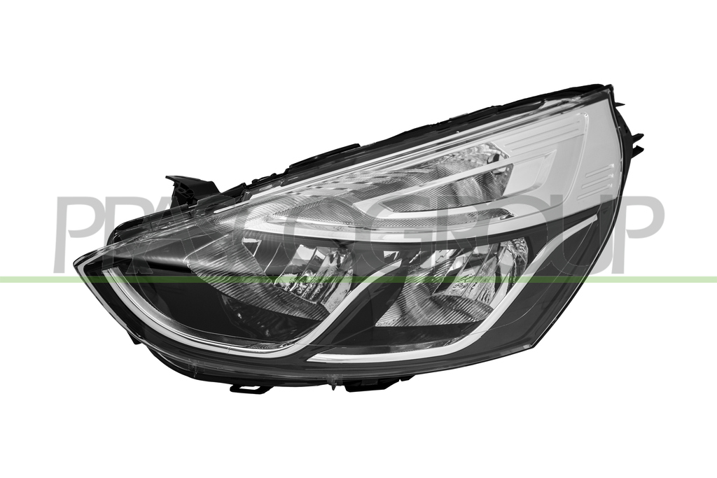 HEADLAMP LEFT H1+H7-ELECTRIC-WITHOUT MOTOR-CHROME