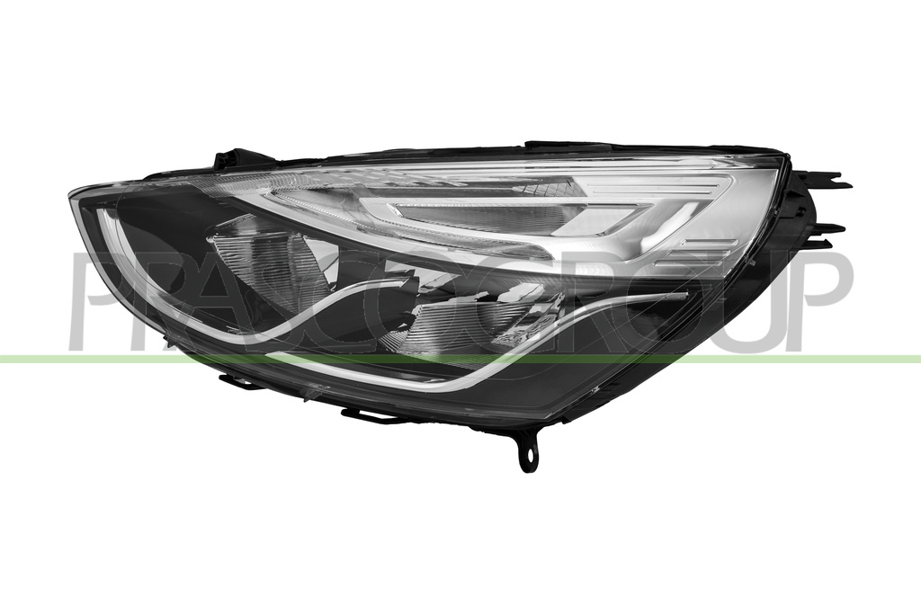 HEADLAMP LEFT H1+H7-ELECTRIC-WITHOUT MOTOR-CHROME
