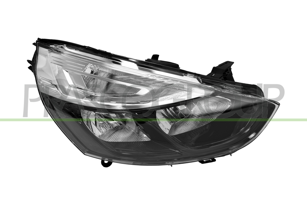PROIETTORE DESTRO H1+H7-ELETTRICO-SENZA MOTORE-NERO