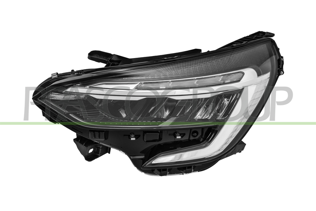 PROIETTORE SINISTRO-ELETTRICO-SENZA MOTORE-CON BORDO CROMATO-LED