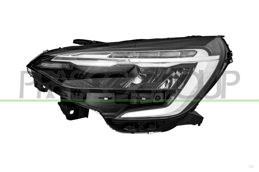 PROIETTORE SINISTRO-ELETTRICO-SENZA MOTORE-CON BORDO CROMATO-LED